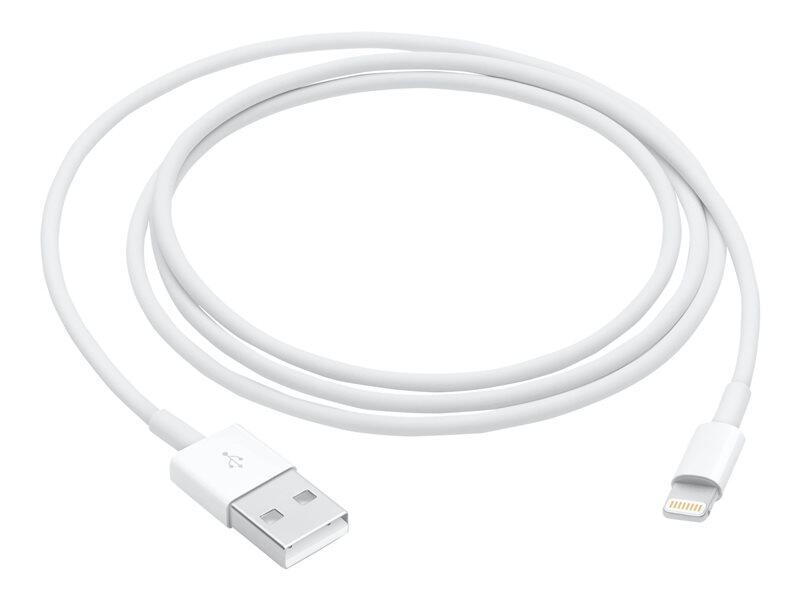 Apple Lightning-Kabel auf USB 1m, weiß Apple Lightning-Kabel auf USB 1m, weiß